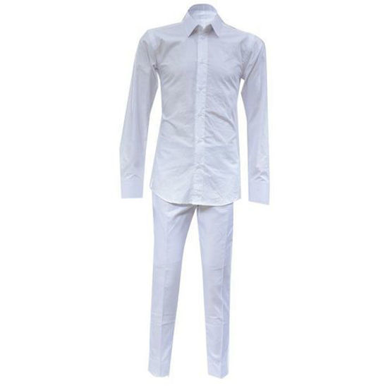 Image sur Ensemble Pantalon + Chemise - Blanc