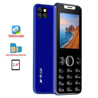 Agrandir l'image de X-Tigi Téléphone Basique - Q7+ - Dual Sim - 2.4" - 32Mo+32Mo - JAVA - Super Mince 8.0mm - Bleu Image de X-Tigi Téléphone Basique - Q7+ - Dual Sim - 2.4" - 32Mo+32Mo - JAVA - Super Mince 8.0mm - Bleu
