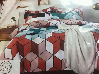 Image de 2 Drap 3 Places + 2 Taies D'Oreiller - Multicolore