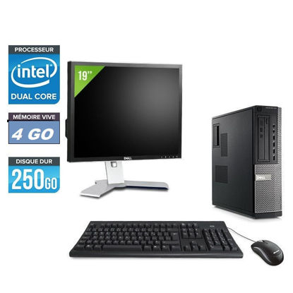 Agrandir l'image de Ordinateur De Bureau Dell Optiplex 780 Core 2 Duo , 4 Go De RAM, Disque Dur 250 Go Écran 19"pouces Reconditionné Image de Ordinateur De Bureau Dell Optiplex 780 Core 2 Duo , 4 Go De RAM, Disque Dur 250 Go Écran 19"pouces Reconditionné