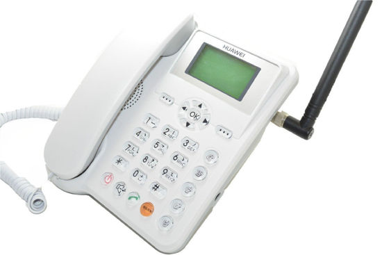 Image sur Téléphone Fixe Avec Carte SIM À Technologie GSM Et Radio FM