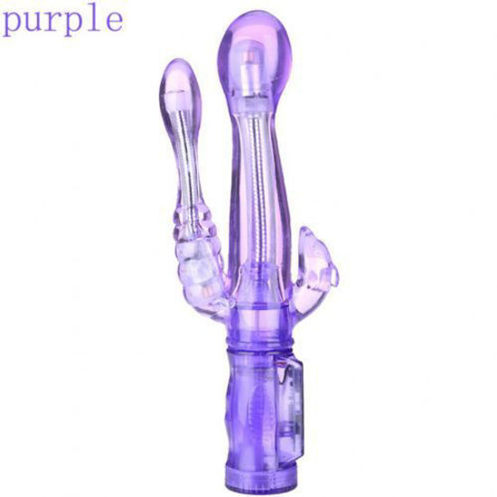 Image sur Vibromasseur Vaginal anal Et Clitoridien Pour Femme - violet