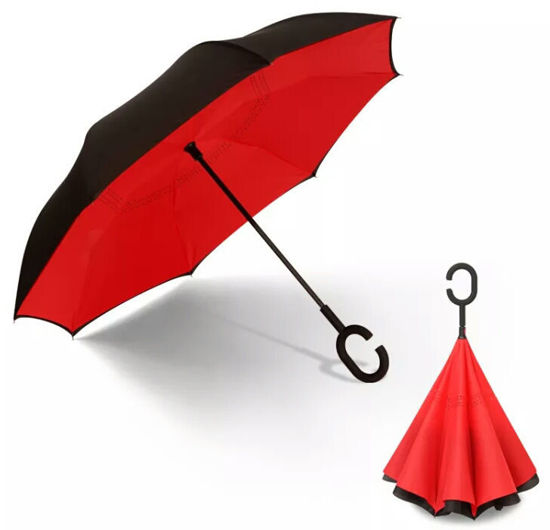 Image sur Parapluie - Double Couche - Pli Inversé - 16 Os