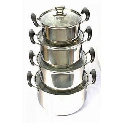 Image de Casseroles - 4 Pièces - Gris Argent