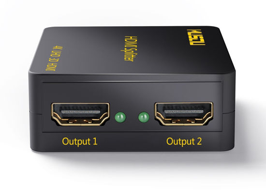 Image sur Répartiteur 1×2 HDMI Splitter 1 entrée 2 sorties Amplificateur Distributeur 2 voies HDMI Ver 1.4 Soutien 3D HDCP