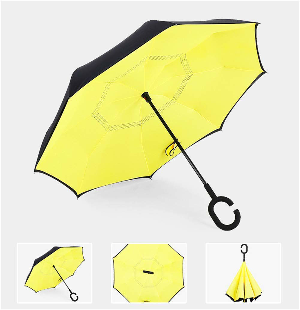 Parapluie Inversé Anti-retournement - Double Couche Anti-UV - Mains Libres - Neuf
