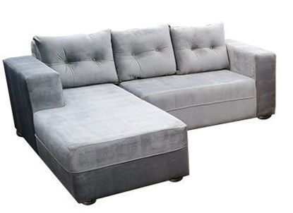Canapé sofa en velour - 03 places - gris - iziway cameroun Canapé sofa en velour - 03 places - gris