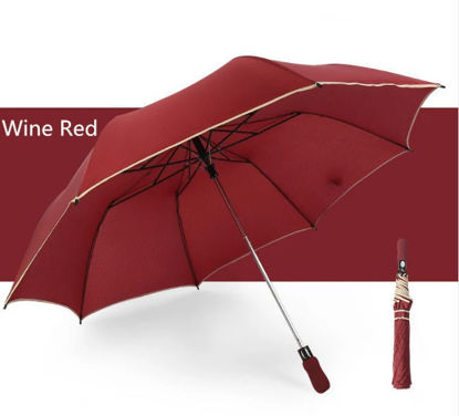 Image de Parapluie Automatique Pliant A 2 volets - Bordeau