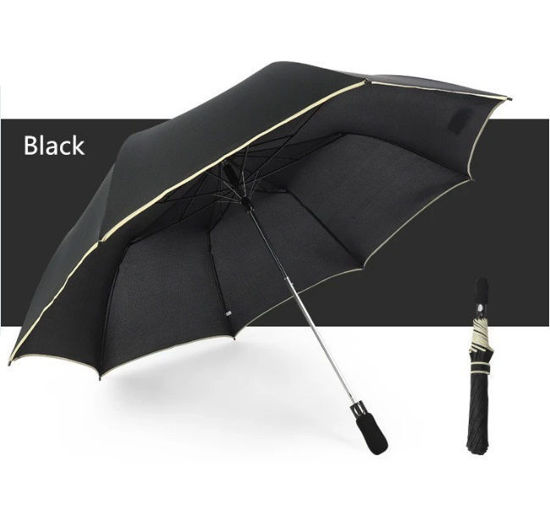 Image sur Parapluie Automatique Pliant A 2 volets - Noir