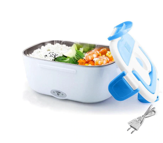 Image sur Gamelle chauffante électrique portable- Electric lunch box-1.5 L-Bleu