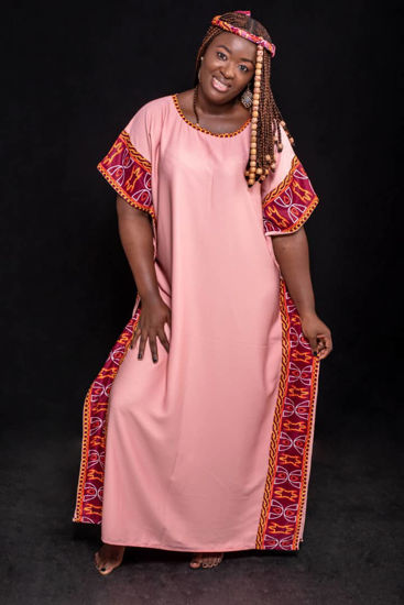 Image sur Robe Africaine Femme Avec Foulard