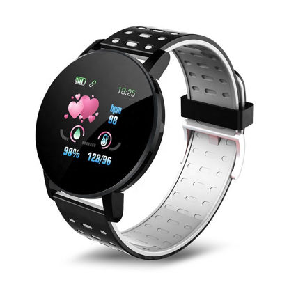 Agrandir l'image de Montre connectée 119 plus, Réveil Fréquence Cardiaque Sommeil Bracelet Intelligent Montre De Sport IP67, Montre De Sport Étanche. Couleur noir-grise Image de Montre connectée 119 plus, Réveil Fréquence Cardiaque Sommeil Bracelet Intelligent Montre De Sport IP67, Montre De Sport Étanche. Couleur noir-grise