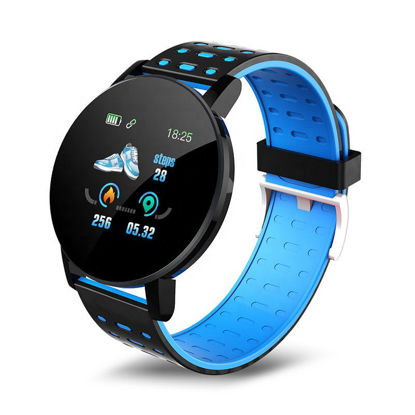 Agrandir l'image de Montre connectée 119 plus, Réveil Fréquence Cardiaque Sommeil Bracelet Intelligent Montre De Sport IP67, Montre De Sport Étanche. Couleur noir-bleue Image de Montre connectée 119 plus, Réveil Fréquence Cardiaque Sommeil Bracelet Intelligent Montre De Sport IP67, Montre De Sport Étanche. Couleur noir-bleue