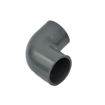 Image sur Coude PVC-U Pression 40-90° - Gris - 6 Pièces