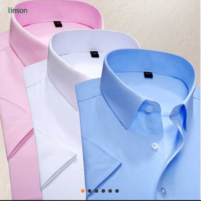 Agrandir l'image de Chemise - 3 Pièces - Bleu Marine, Blanc, Rose Image de Chemise - 3 Pièces - Bleu Marine, Blanc, Rose