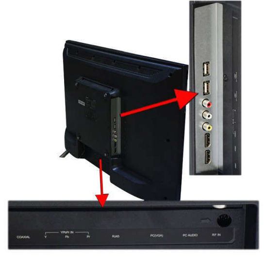 TV LED -Starsat - ultra slim - 32" - AC/DC -  fonctionnalité solaire - HD - Noir - 12 mois + 01  Ampoule LED incassable a baïonnette 12w  offerte