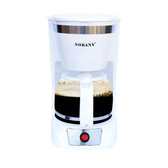 Machine à café Sokany - 1.5 l - inox verre - 950W - 03 mois