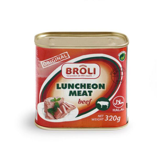 Image sur Carton chicken luncheon meat Broli 320g