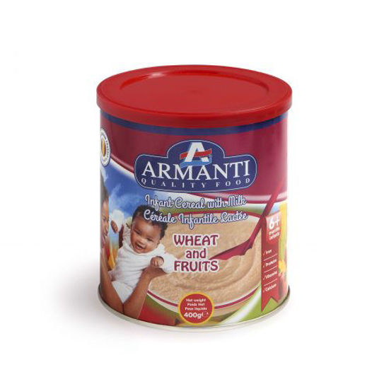 Image sur Carton céréale bébé ARMANTI 5 fruits milk  400g x 12