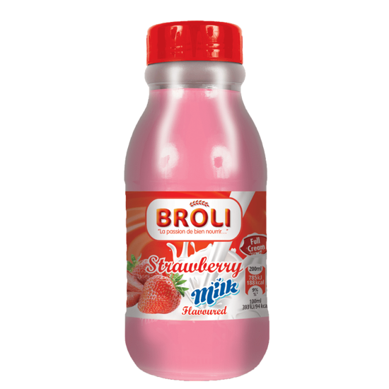Image sur Lait aromatisé Broli à la fraise 500 ml x20