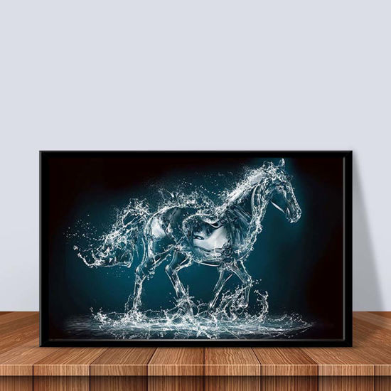 Tableau décoratif- cheval aquatique - 85/60 cm