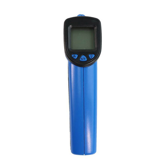 Image sur Thermomètre Infrarouge Numérique Laser IR LCD sans contact - Noir Et Bleu