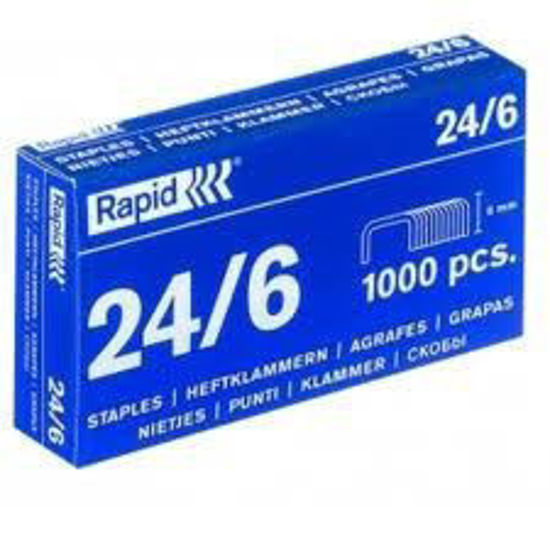 Agrafes 24/6 Rapid - 1000 Pièces