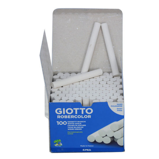 Boite de craie blanche GIOTTO ROBERCOLOR - 100 craies - Blanc