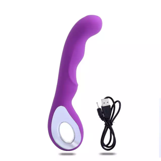 Image sur Masturbateur vibrant et rechargeable point G pour femme - Violet
