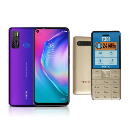 Agrandir l'image de PACK TECNO Expert - Camon15( 64GB/4GB - 48MP/16MP) / T301( 1,77 Pouces - Dual Sim - 1150mAh - Torche) 12Mois Garantis Image de PACK TECNO Expert - Camon15( 64GB/4GB - 48MP/16MP) / T301( 1,77 Pouces - Dual Sim - 1150mAh - Torche) 12Mois Garantis