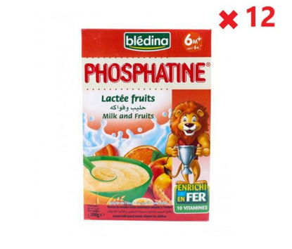 Image de PHOSPHATINE LACTEE FRUITS 200 G X 12