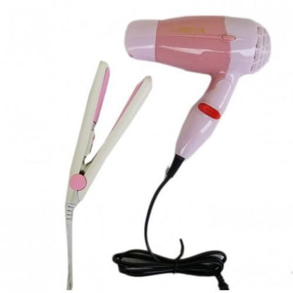 Sèche-cheveux pliable N-662 - 1000 W + Mini fer a lisser - 220 V - Couleur aléatoire Sèche-cheveux pliable N-662 - 1000 W + Mini fer a lisser - 220 V - Couleur aléatoire-iziwaycameroun