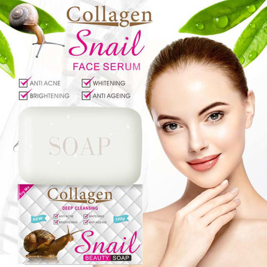 Image sur Savon au collagène snail - 100g - BTS