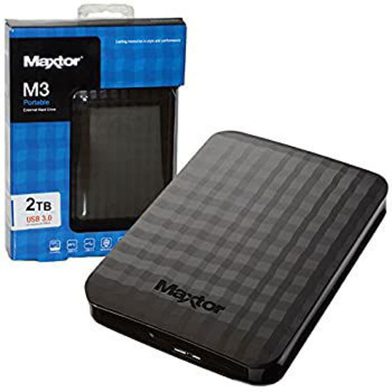 Image sur Disque dur externe Maxtor - 2 To USB 3.0 Noir