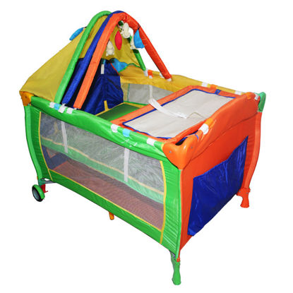 Agrandir l'image de Berceau En Fer - Multicolore + Moustiquaire Offerte Image de Berceau En Fer - Multicolore + Moustiquaire Offerte