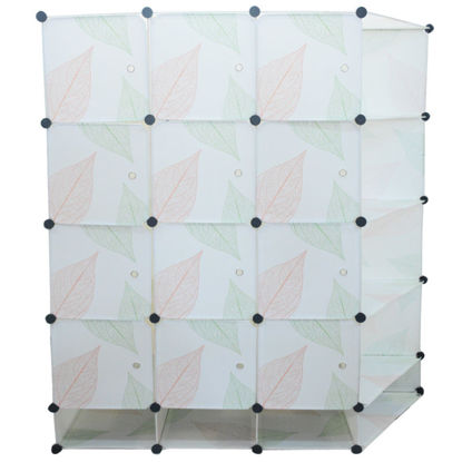 Image de Armoire De Rangement avec penderie - Blanche - Grand Model