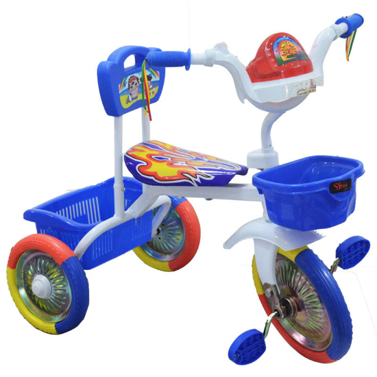 Image sur Vélo à panier - 2+2 Roue -2 à 5 ans - Bleu