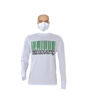 Image sur T-shirt longues manches en coton + masque - Bafoussam - Made in Cameroon - Blanc