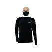 Image sur T-shirt longues manches en coton + masque - Made in cameroon - Noir
