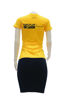 Image sur T-shirt, jupe et masque en coton - Up collection - Made in Cameroon - Jaune et Noir