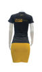 Image sur T-shirt, jupe et masque en coton - Up collection - Made in Cameroon - Noir et or