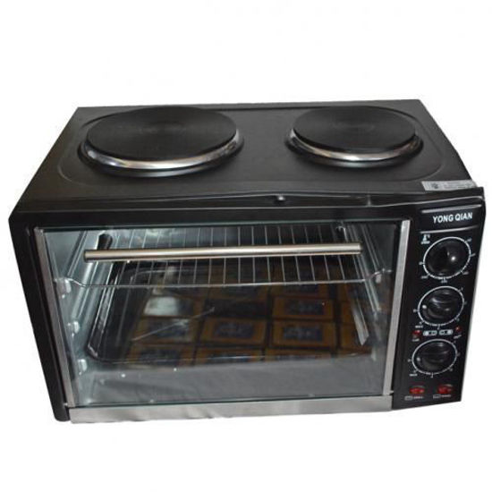Micro-ondes avec cuisinière électrique 2 foyers intégré Yong Quan - 30 L - Noir - Garantie 06 Mois-iziwaycameroun
