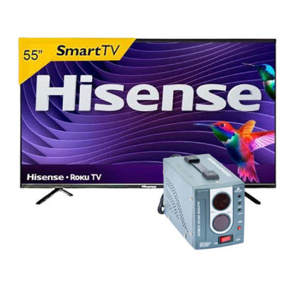 Agrandir l'image de Smart TV Hisense Numérique 55'' 55A7100 - Ultra HD 4K - Noir + 01 Régulateur de Tension 500VA OFFERT Image de Smart TV Hisense Numérique 55'' 55A7100 - Ultra HD 4K - Noir + 01 Régulateur de Tension 500VA OFFERT