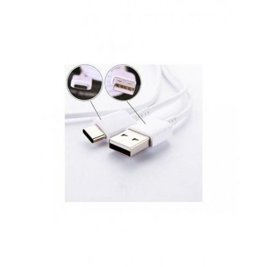 Image sur Câble USB Pour SAMSUNG S8 / S8 Plus / S9 / S9 Plus / Note 8 / C9 Pro - Blanc