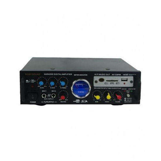Image sur Mini Amplificateur Lecteur MP3 AV-339FM - Noir