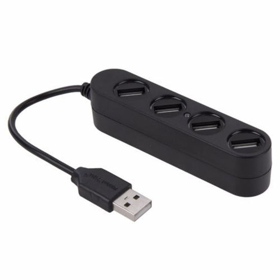 Image sur Multiplicateur 4 ports USB 2.0 HUB support 1TR - Noir
