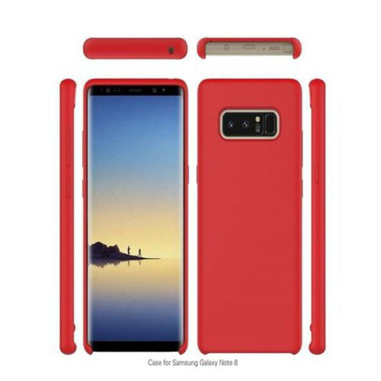 Image sur Pochette En Silicone Pour Galaxy Note 8 - Rouge