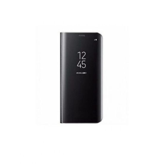 Image sur Pochette Miroir A Vue Dégagée Pour Samsung Galaxy S8 - Noir