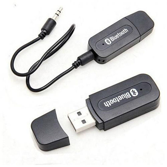Récepteur Audio 3.5 mm Clé USB Bluetooth Sans Fil - Noir
