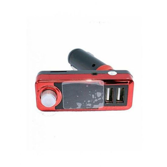 Image sur Transmetteur Audio FM Bluetooth MP3 de voiture 4 en 1- Noir et Rouge